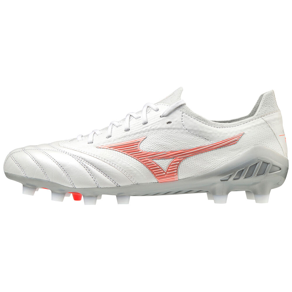 Mens Mizuno Morelia Neo 3 beta Japan Soccer Cleats White/Coral Philippines (DUMQNS974)